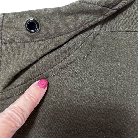 Nike Mens Dri-Fit Full Zip Hoodie Jacket Olive Green Lightweight Pockets XL - Picture 11 of 15